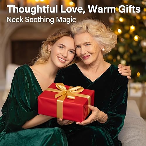 Miniatura 9 de AiRunTech Masajeador de cuello para aliviar el dolor de tejido profundo, masajeador de cuello eléctrico portátil con calor para hombros dolorosos,