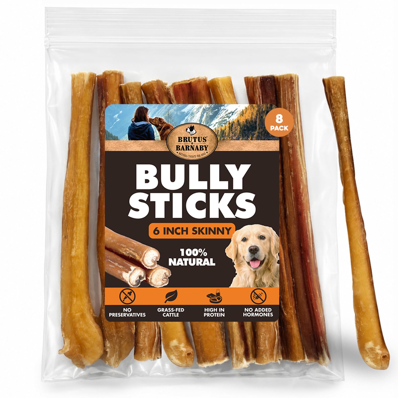 BRUTUS and BARNABY Skinny Bully Sticks