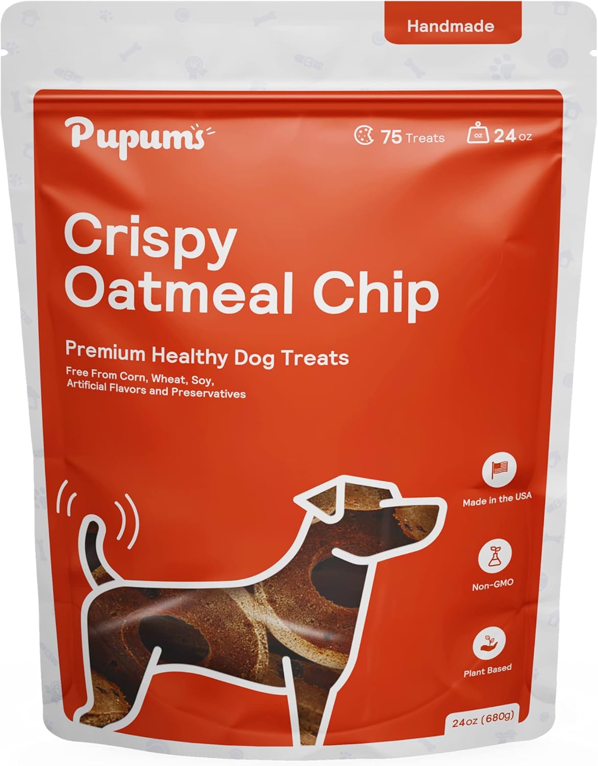 Sweet Potato Dog Treats Organic Grain Free Non-GMO Highly Digestible Dog Biscuits Made in USA (24oz)