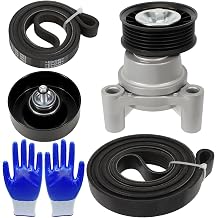 39083 Drive Belt Tensioner Pulley Compatible With Silverado 1500 Sierra 1500 2009 2010 2011 2012 2013 Avalanche 2009 Hummer H2 90K-39083A Serpentine Belt Drive 49275 19193110 88929140 12609719