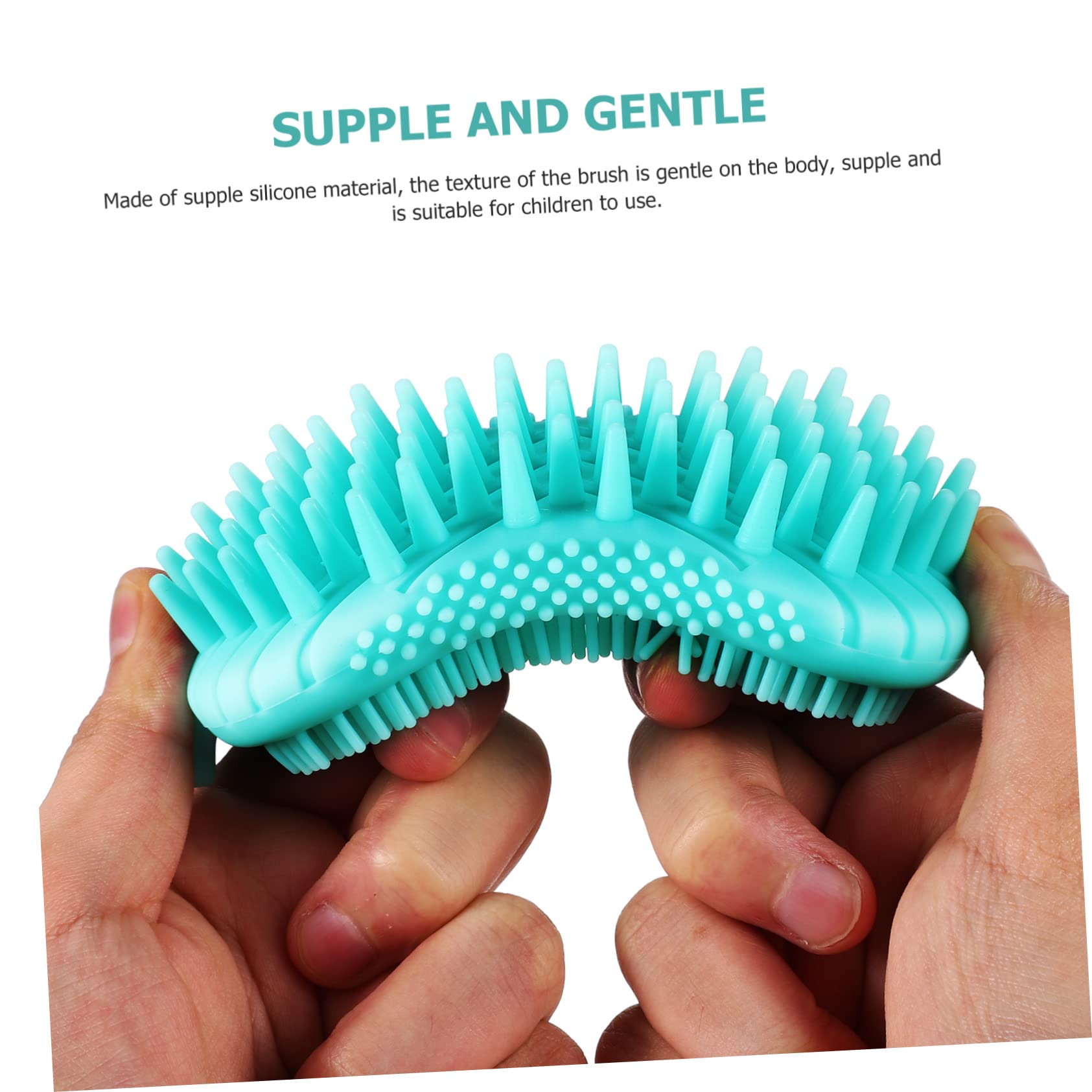 PLAFOPE 2piezas Cepillo De Ducha Corporal Exfoliante De Silicona Cepillo De Baño Multifuncional Masajeador De Cabelludo