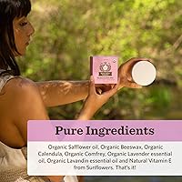 Vista 3 de Moon Valley Organics Barra de Loción Herbal de Lavanda, Moon Melt Bar, Caléndula y Consuelda, Cera de Abejas, Sana y Restaura la Piel Agrietada