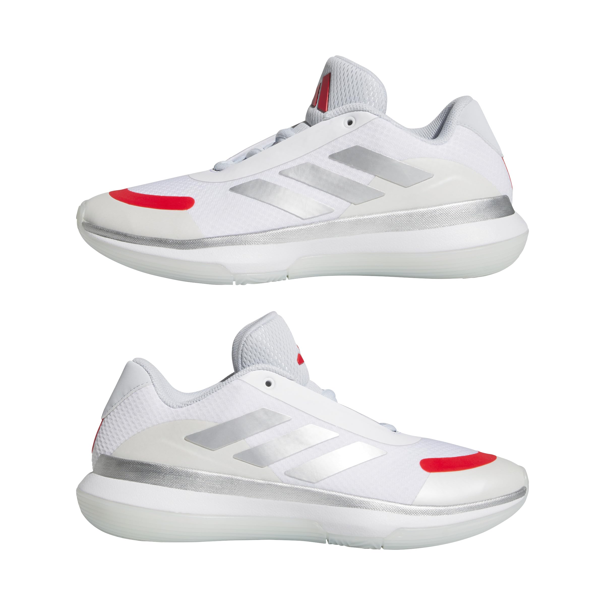 Adidas Unisex - Adulto BB Legends Low, Ftwr White/Halo Blue/Pure Ruby, 43 1/3 EU