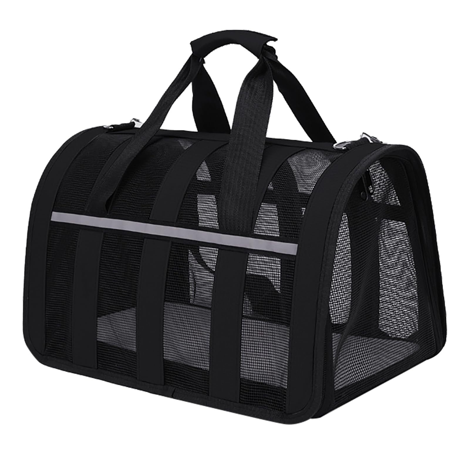 Cat Carrier Bag, Breathable Oxford Cloth Cat Carriers Folding Pet Travel Carrier Bag with Comfortable Handle Large Opening Design Travel Carrying Case for Cats and Dogs (Medium)