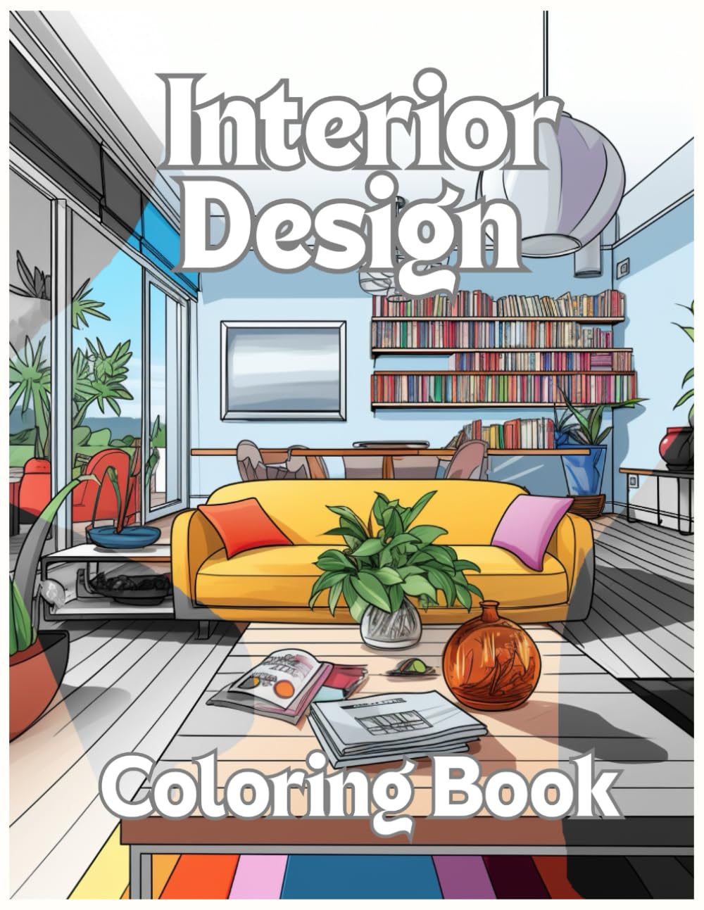 Interior Design Coloring Book: Color Your Way Through Modern Interiors and Relaxing Beach Houses, Discovering Dream Home Inspirations and Fascinating Room Designs for Decor Lovers.