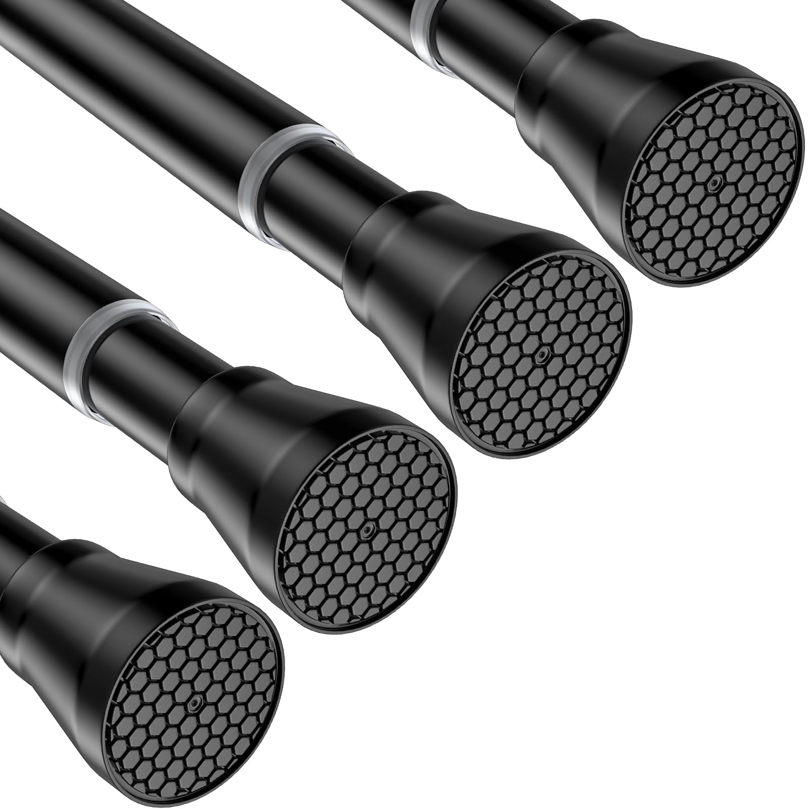 4Pack Tension Curtain Rod 30 to 64 inch Adjustable Curtain Rod
