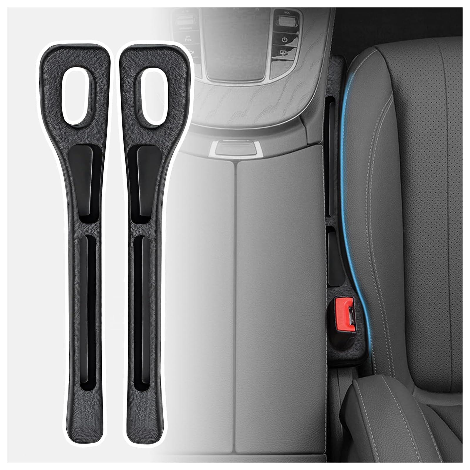 Wbzhuss A 1 Pair Car Seat Gap Filler, For Hyundai I10 I-10 / I10 N Line 2013-2024 Car Seat Gap Filler Organiser Car Seat Gap Plug Uto Seat Gap Leak-Proof Filling Strip,
