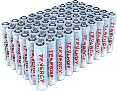 Miniatura 1 de Tenergy Batería recargable AAA batería AAA NiMH de alta capacidad de 1000 mAh baterías triple A de 12 V paquete de 60