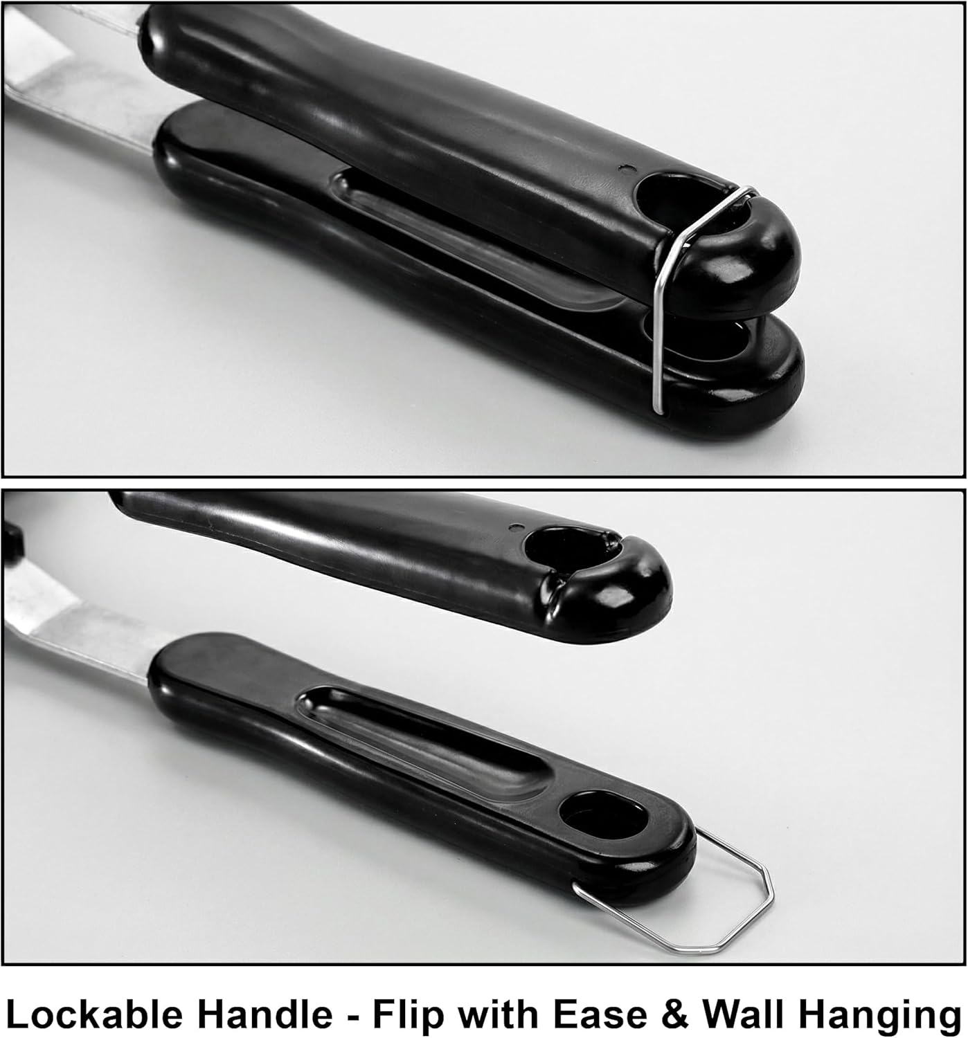 Elsjoy Hot Sandwich Maker, Grilled Sandwich Press with Handle, Stovetop Toasted Sandwich Maker Aluminum Flip Pan for Home, Kitchen, Breakfast - Image 7