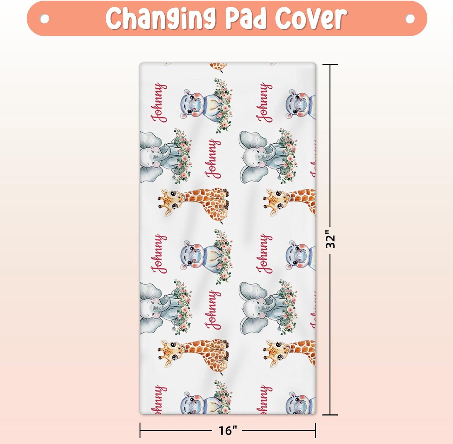 Personalized Crib Bedding Set for Boys, 5 Pcs Custom Name Toddler Bed Sets for Girls, Flannel Blanket Baby Bedding Set, Safari Nursery Decor for Girls, Infants Babies Customized Giraffe Gifts