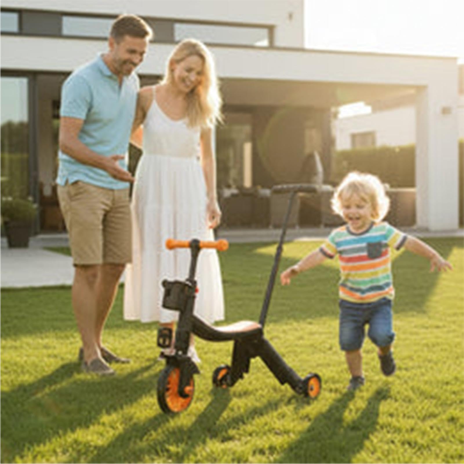 Triciclo para niños Manillar Estable Ajustable Multimodo