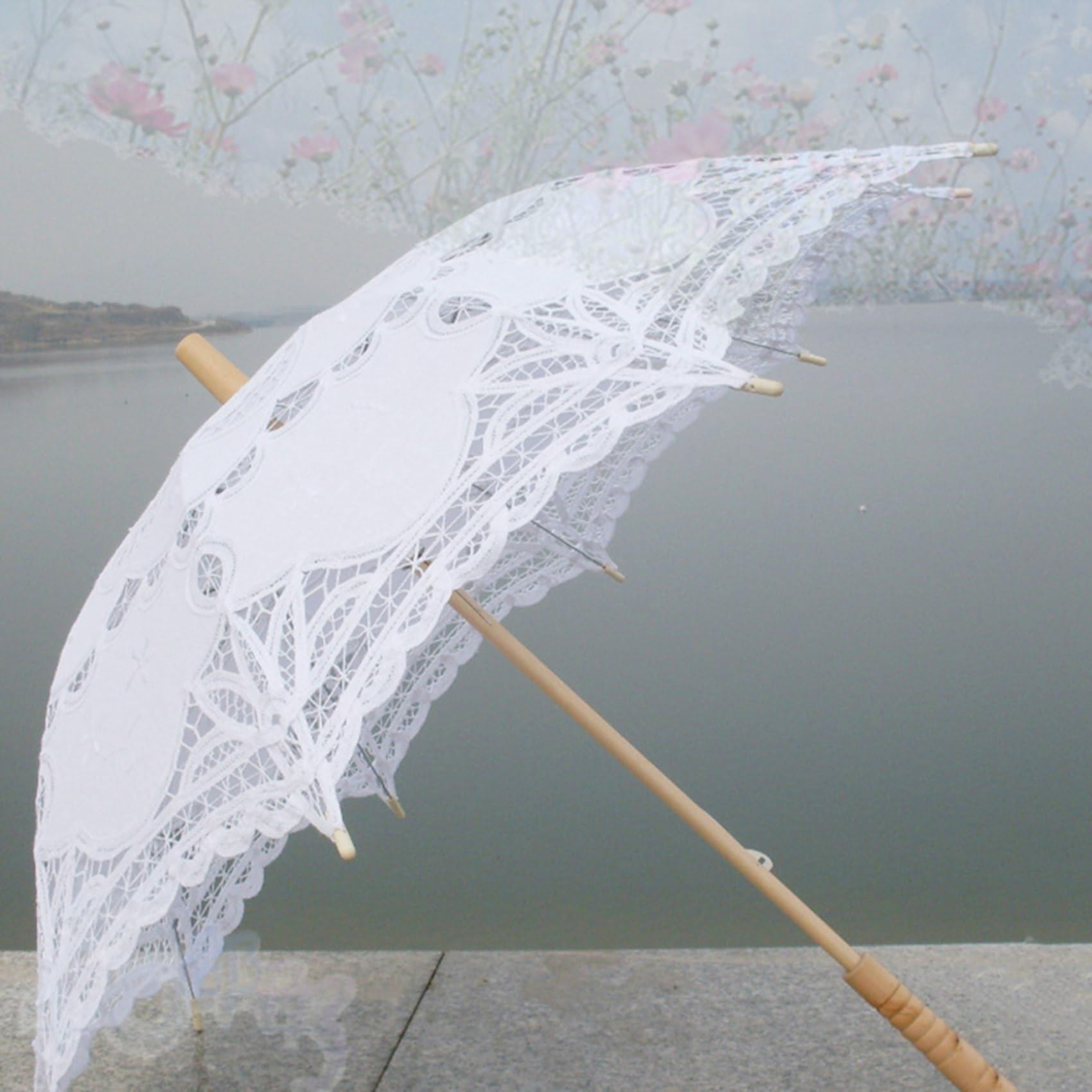 4 sztuki, 80 cm, wiktoriańska lesbijska haftowana, na wesele, dla młodej, parasol przeciwsłoneczny,