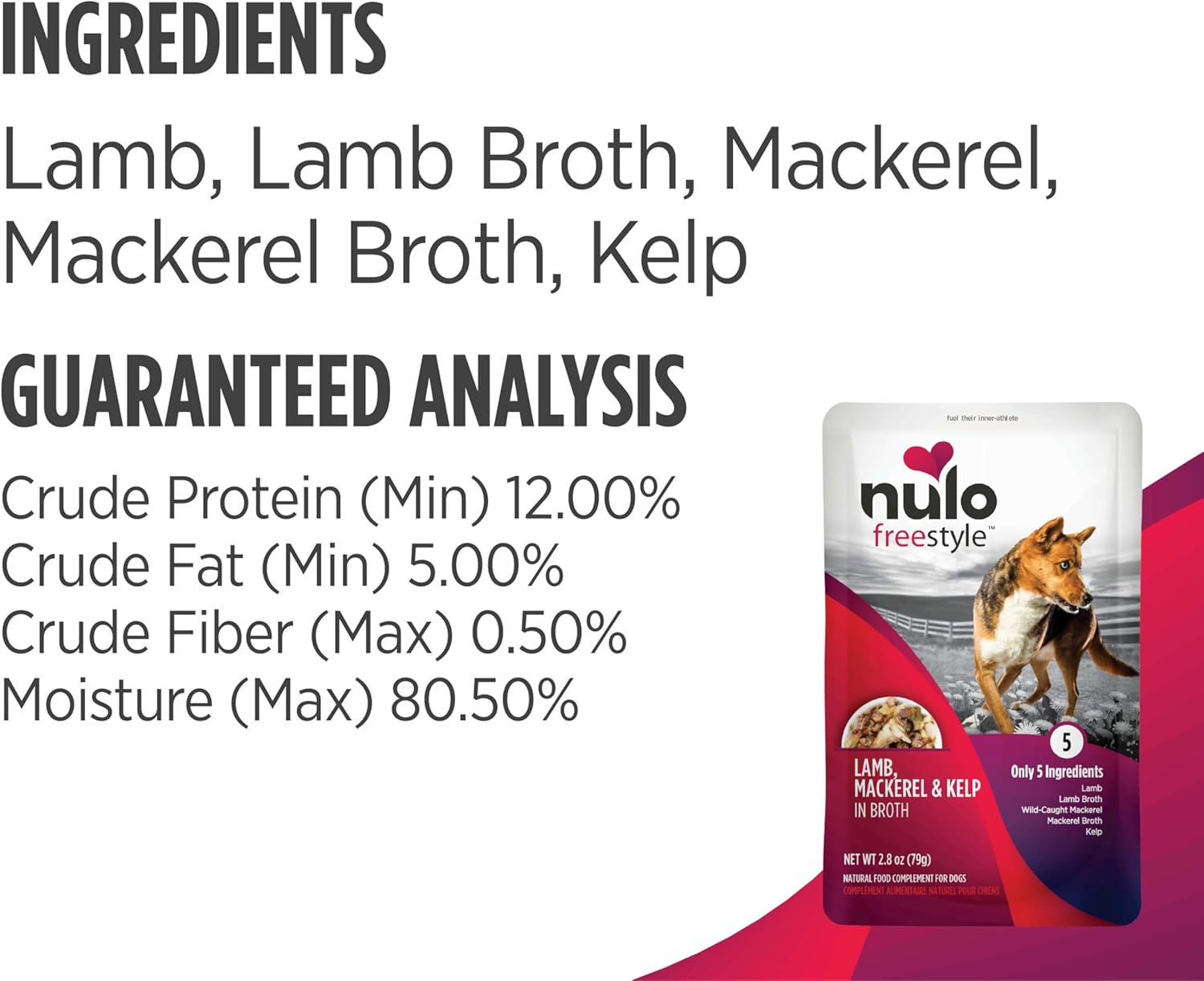 Nulo Freestyle Variety Flavor Real Meat Grain-Free Premium Puppy & Dog Food Topper, 2.8 Ounce (Pack of 6) - Image 9