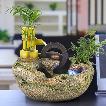Amazon.co.jp: 水 流れる インテリア 卓上噴水 ポンプ 卓上噴水