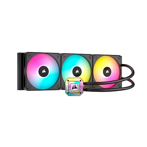 Corsair iCUE H170i Elite CAPELLIX XT Enfriador líquido de CPU - Tres ventiladores AF140 RGB Elite - Radiador de 16.535in - Intel LGA 1700, 1200,
