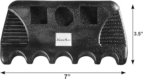 Miniatura 3 de Soporte para taco de 5 agujeros, soporte de taco de piscina con 5 tizas, soporte para palos de taco