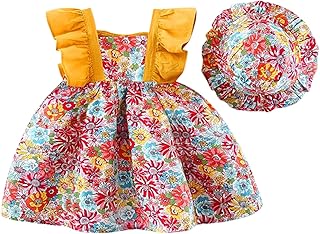 Chapéu vestido floral para meninas, suspensórios, roupas de bebê de princesa, roupas infantis para meninas, irmão mais velho, irmão mais velho, irmão