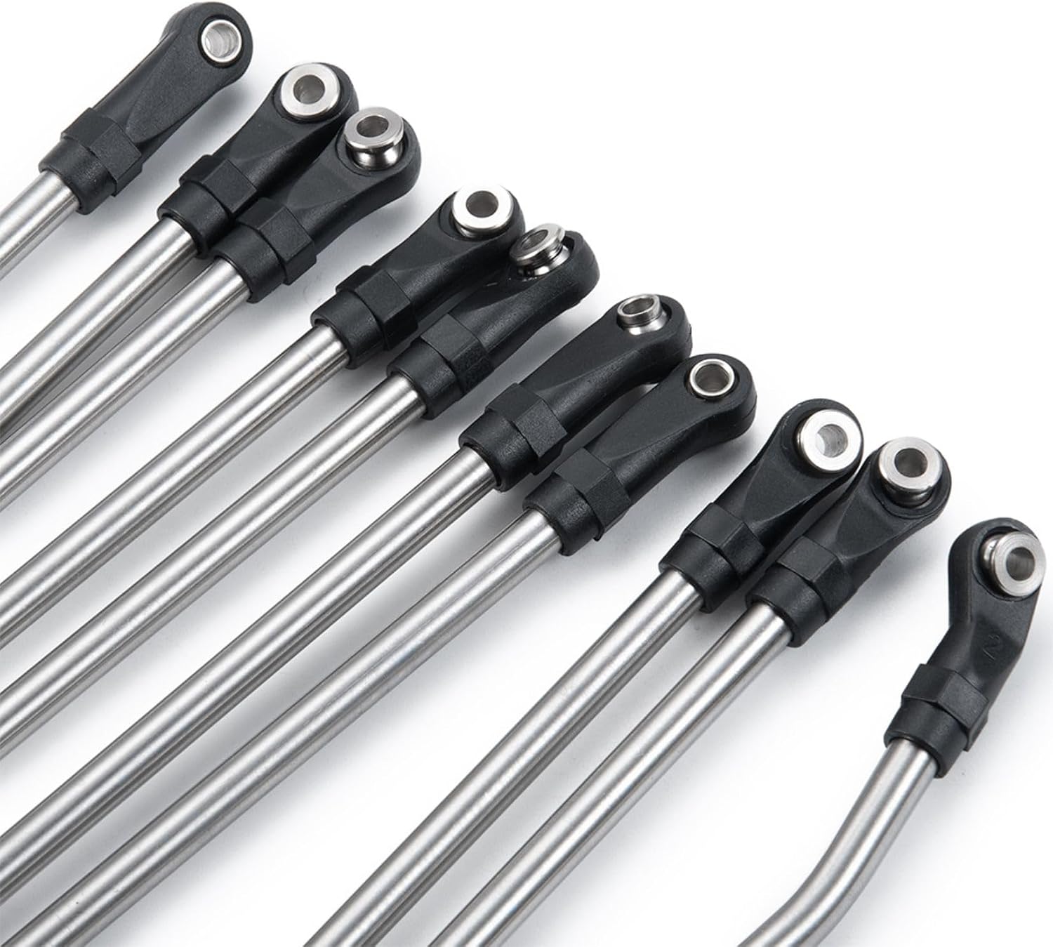 Stainless Steel Linkage Chassis Link Rod for Axial SCX10 II 90046 313/324mm Wheelbase 1/10 RC Crawler Car Replacement Part (313MM)