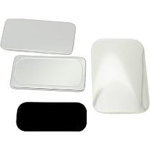 ChiButtons 50x90mm Rectangle Metric Rubber Magnet Fridge Button 100 Sets with Magnet, Upper Shell, Mylar Film & Metal Cover Official ChiButtons Supplies