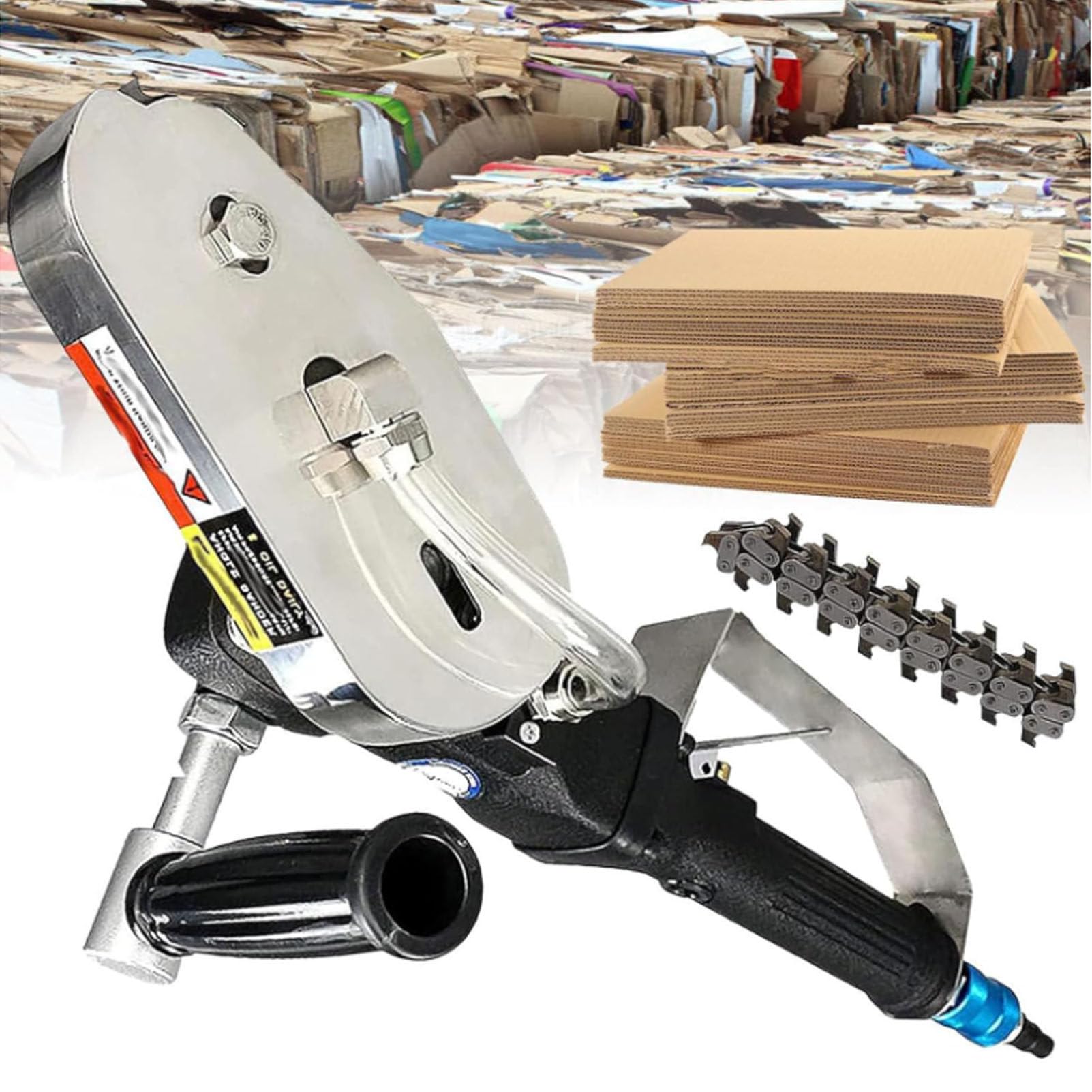 YXYLJOZ Portable 2500RPM Pneumatic Wire Stripper - Efficient Cardboard Waste Tool for Carton Trimming, 6mm Stripping Capacity, Perfect for Packaging & Recycling (6mm)