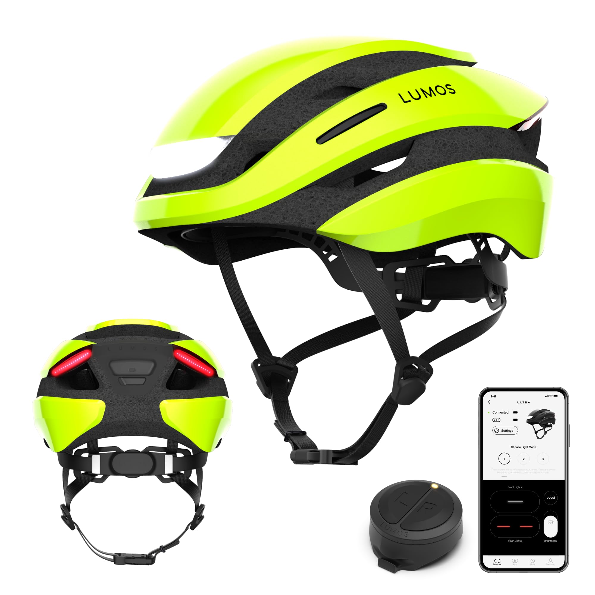 Amazon | LUMOS Ultra 自転車 ヘルメット LED ライト ウインカー 54-61 