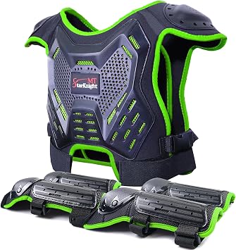 StarknightMT Kids Dirt Bike Gear - Youth Motorcycle Riding Protective Gear Motocross Armor Suit Chest Protector for 3-10 Boys Girls Mountain Biking Cycling