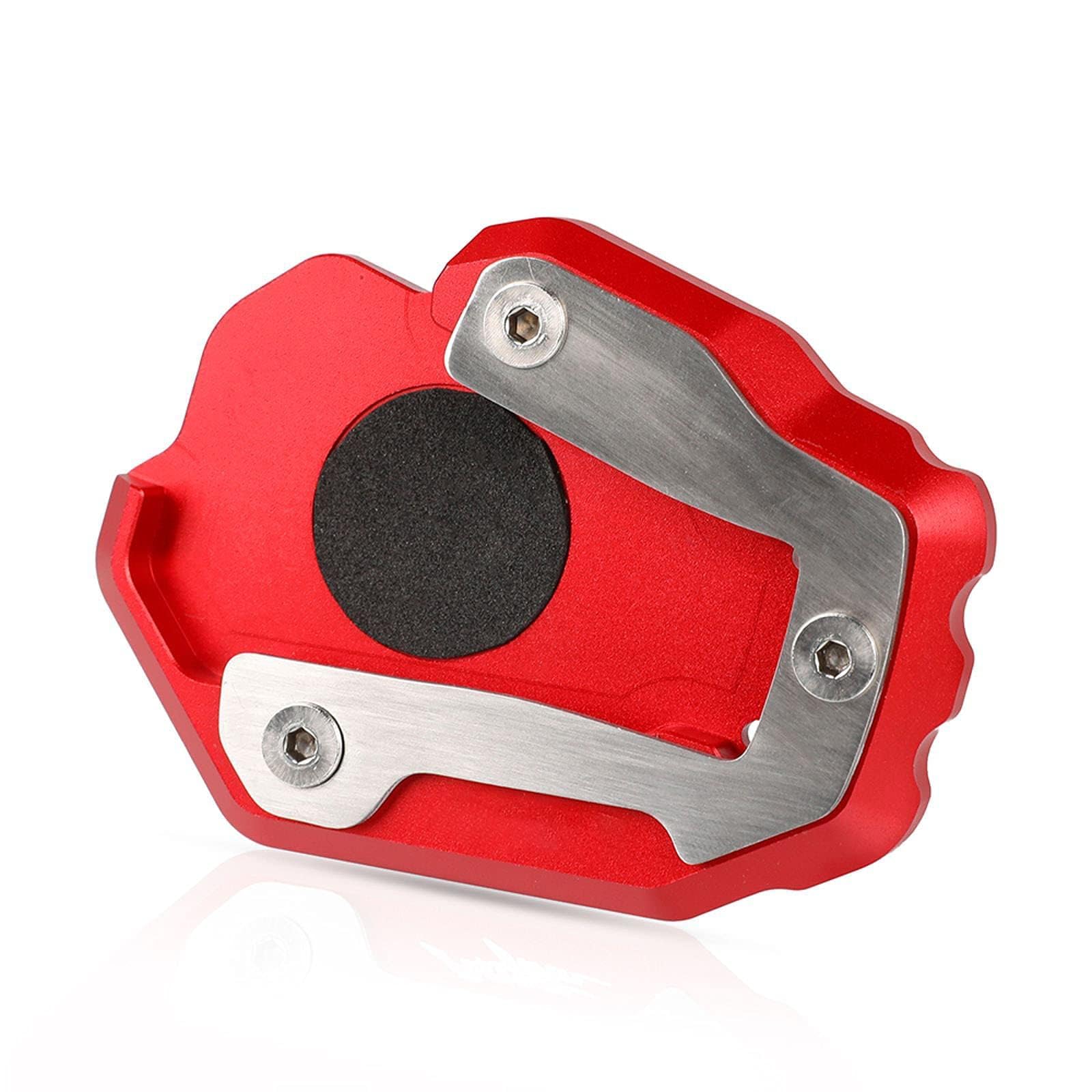 2025 CRF1100L Motorcycle Side Stand Enlarge Kickstand Plate Enlarger Side Stand Extension Compatible with CRF1100L Africa Twin/Adventure Sports/Adventure Sports ES/Adventure Sports DCT (Red)