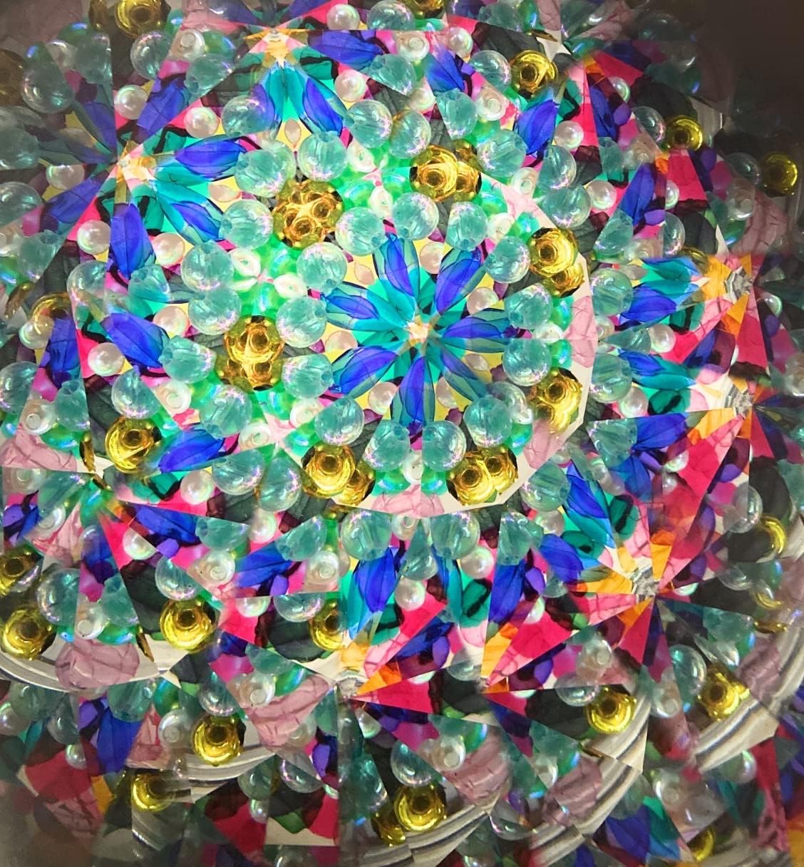 Star Magic Acrylic Top Kaleidoscope with Colorful Beads 6" in Gift Box (Blue)