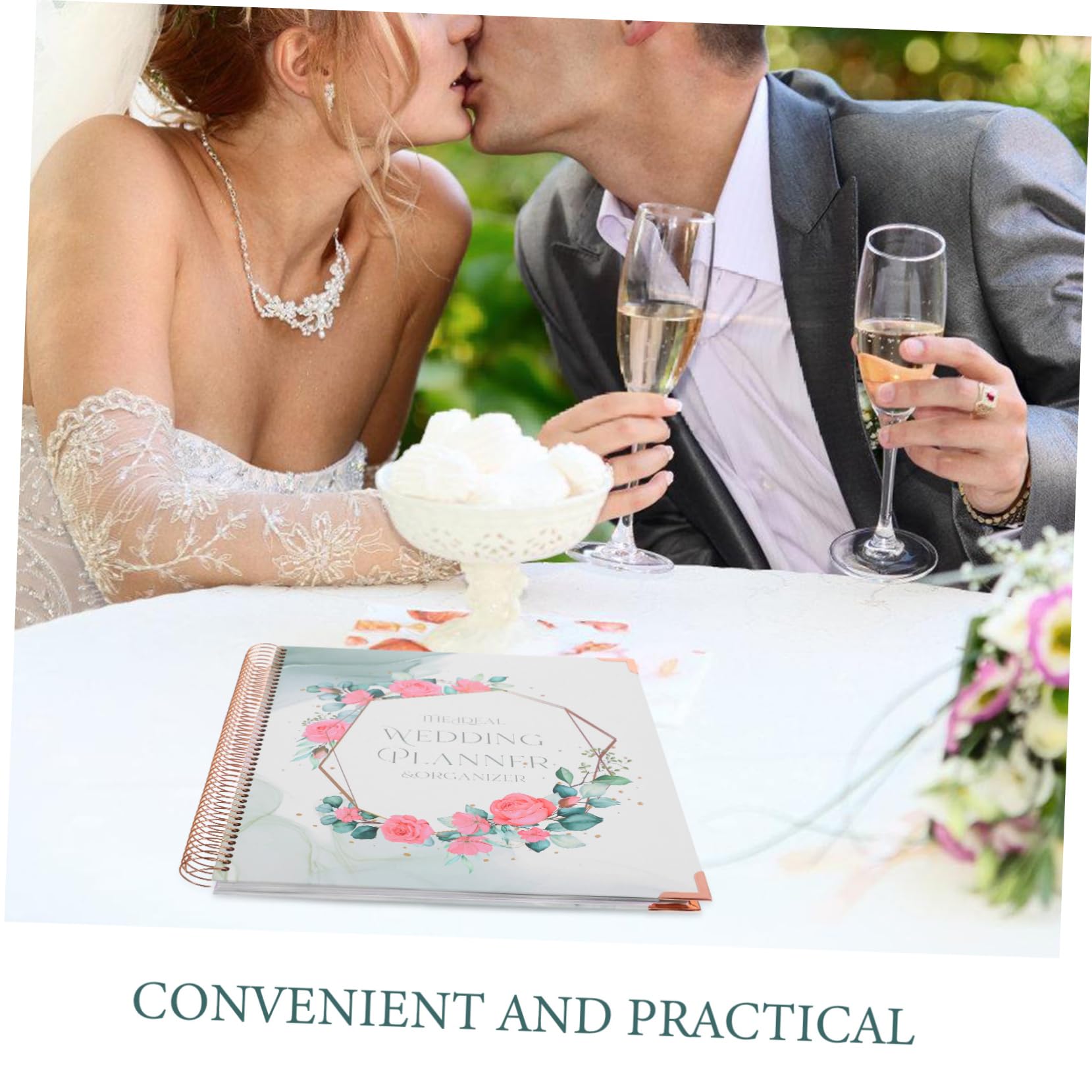 Hochzeitsplanerbuch mit Budgetplanung und Checkliste Planungsbuch aus Papier für Verlobung und Hochzeit Notizbuch Design