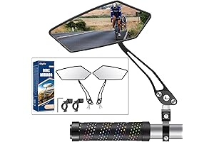 Bike Mirror, HD Wide Angle Handlebar Mirror, 360° Blast-Resistant Rearview Accessory