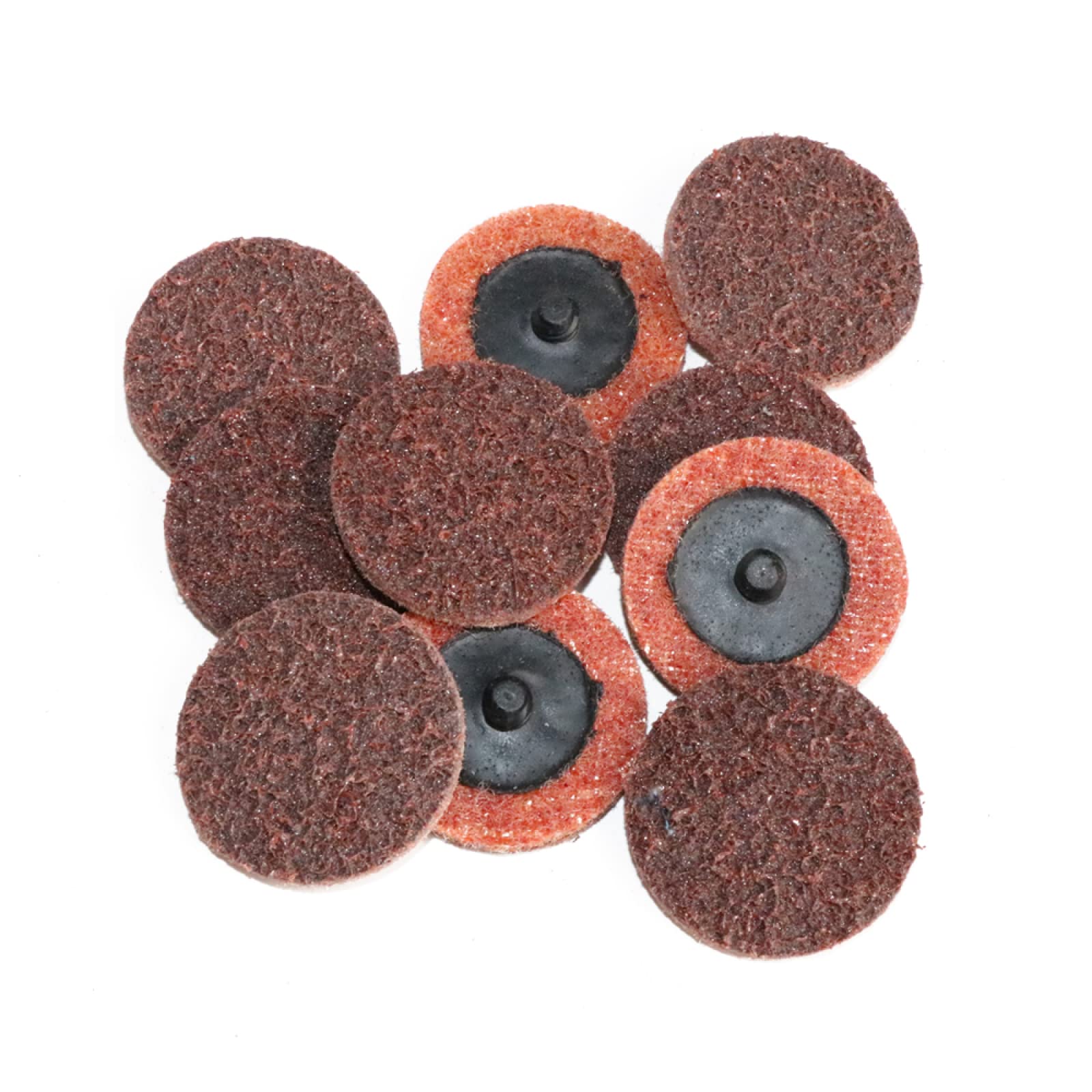 10 Stück 1 "/ 2" / 3 Zoll Rollenverschluss Oberflächenpolieren Schnellwechselscheibe Schleifpad R Typ 75 Mm Vliesscheibe,mittel 75mm