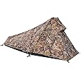 GEERTOP Ultralight Tent 1 Person 4 Season Single Man Backpacking Tent Waterproof Backpack Tent for Camping Hiking Outdoor Travel - Trekker Pole Tent
