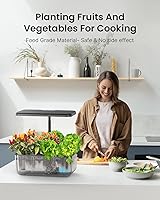 Vista 8 de iDOO Kit de sistema de cultivo hidropónico de 12 cápsulas, regalos navideños regalos de jardinería para mujeres, mamá, papá, niños, jardín