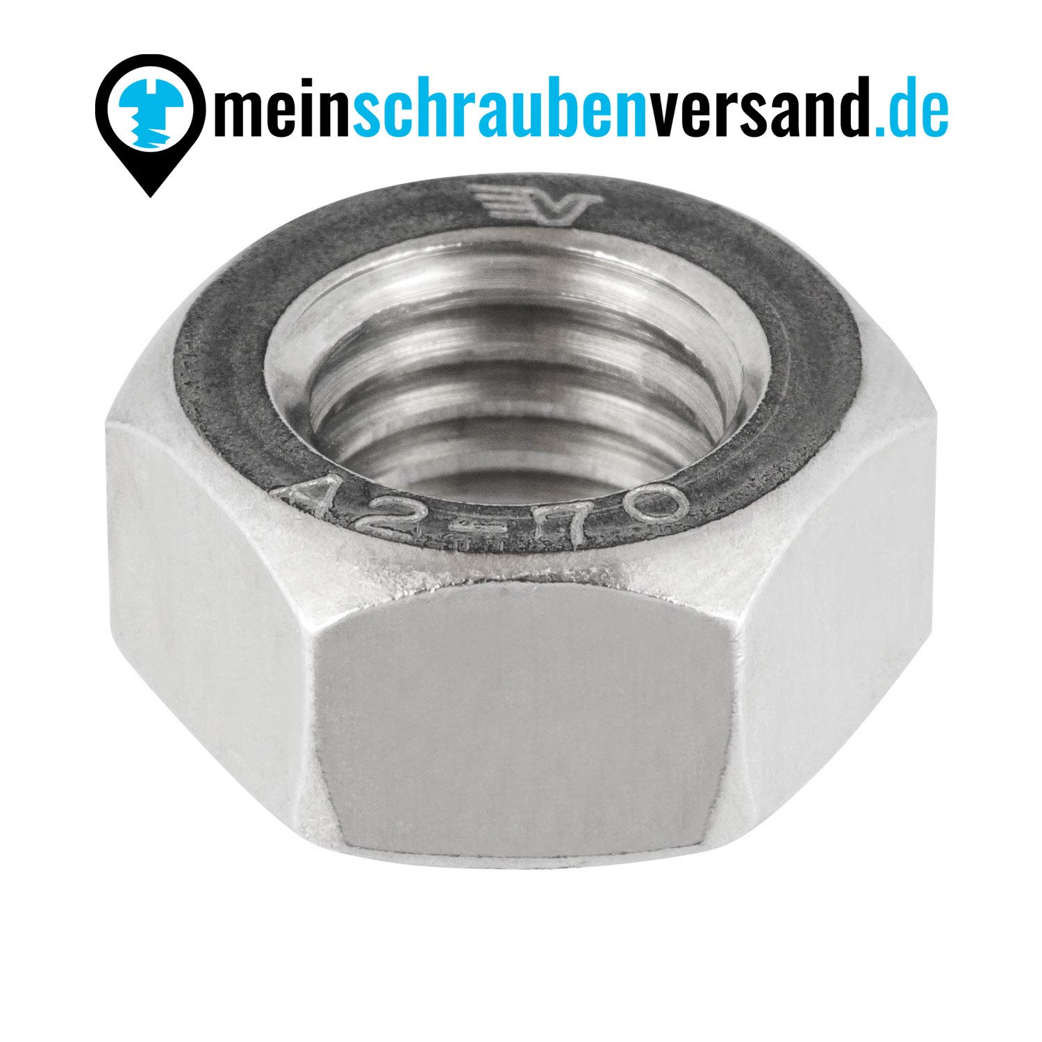 Tuercas hexagonales M22 50 unidades DIN 934 (standrad) M3 - M12 - ISO 4032 - Tuercas de acero inoxidable - Tuercas de tornillo - A2 V2A de acero inoxidable