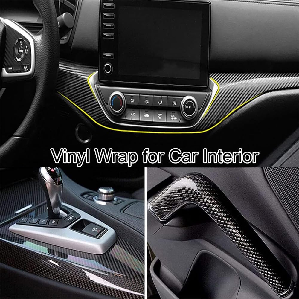 Pellicola Adesiva Carbonio 6D 30x300cm | Nero Fibra Di Carbonio | Auto, Moto, Mobili - Foto 8