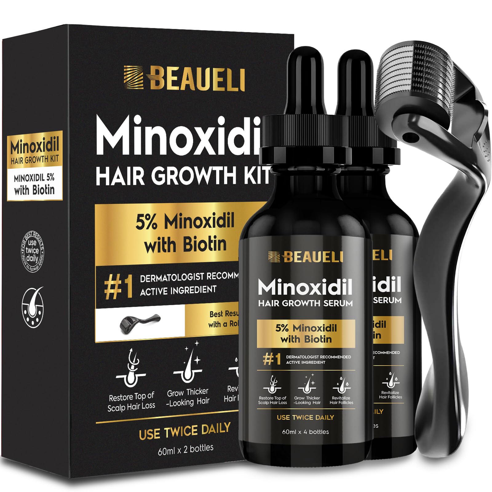 Beaueli Minoxidil Beard Growth Kit