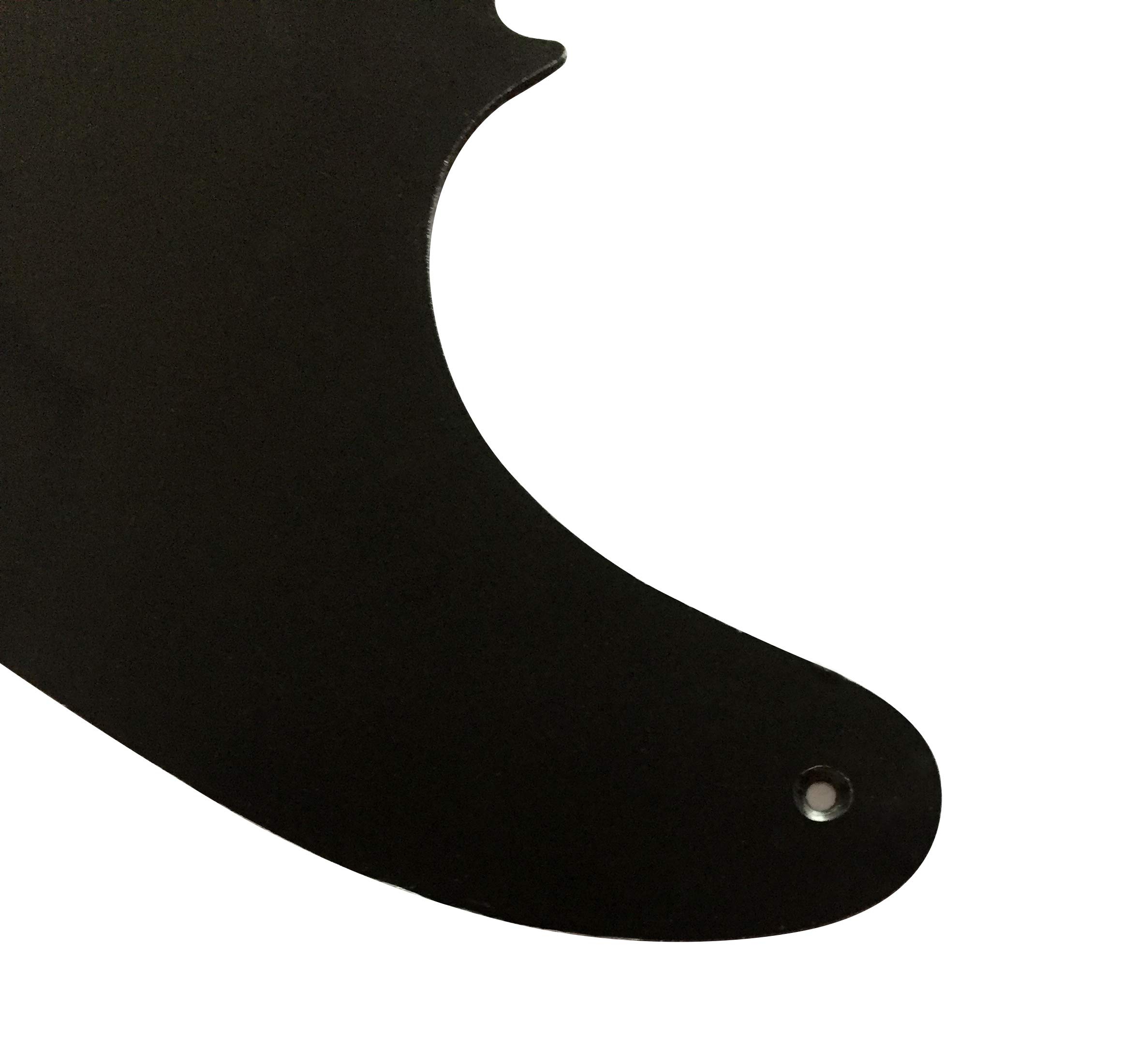 For 5-hole Fender Esquire Telecaster Blank Guitar Pickguard Scratch Plate (1 Ply Black)