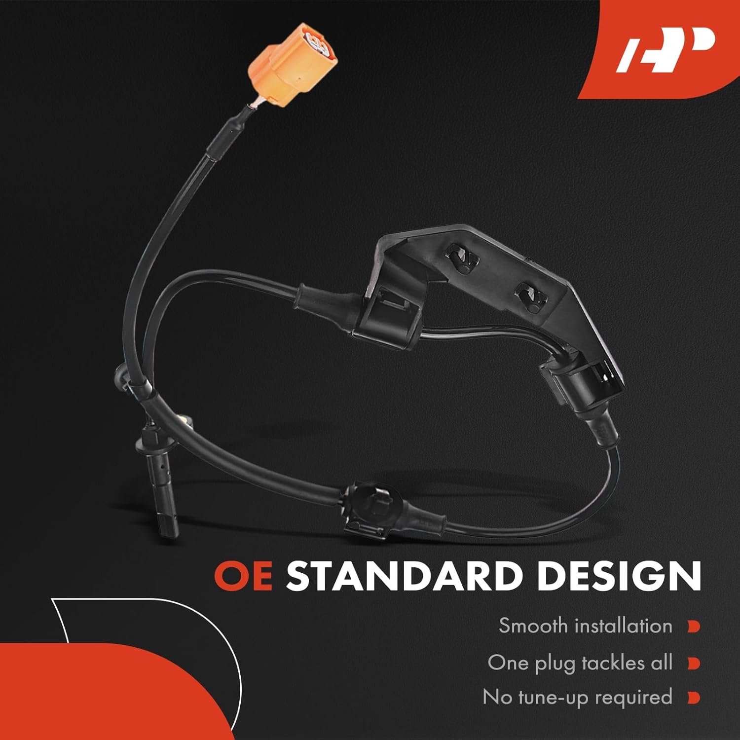 A-Premium Rear Right ABS Wheel Speed Sensor - Compatible with Honda Models - Element 2003-2011, 2.4L, Sport Utility - Rear Passenger Side, Replaces 57470-SCV-A01, 57470SCVA01