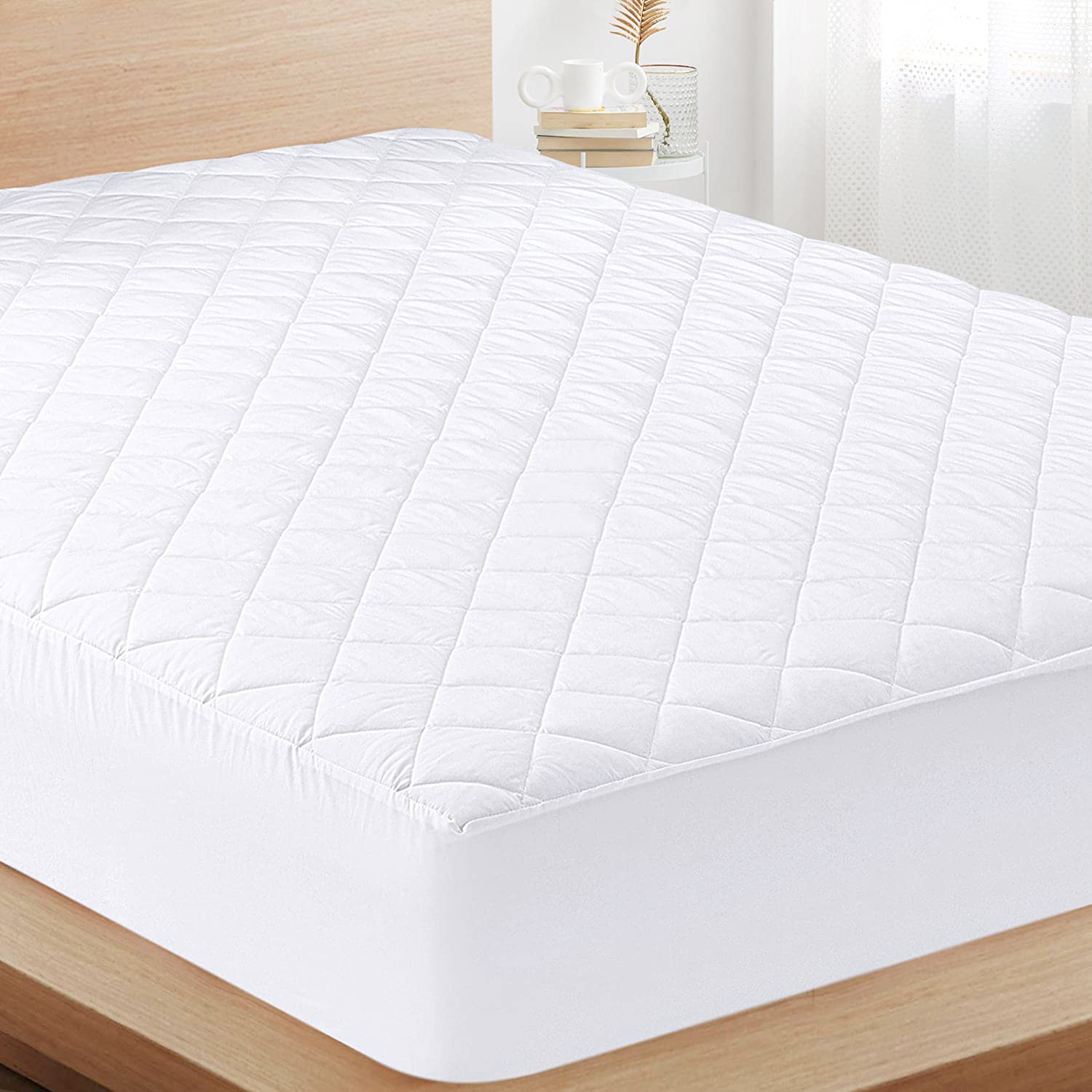 Buy MaKe Bed Waterproof Polycotton Quilted Mattress Protector King Size Breathable