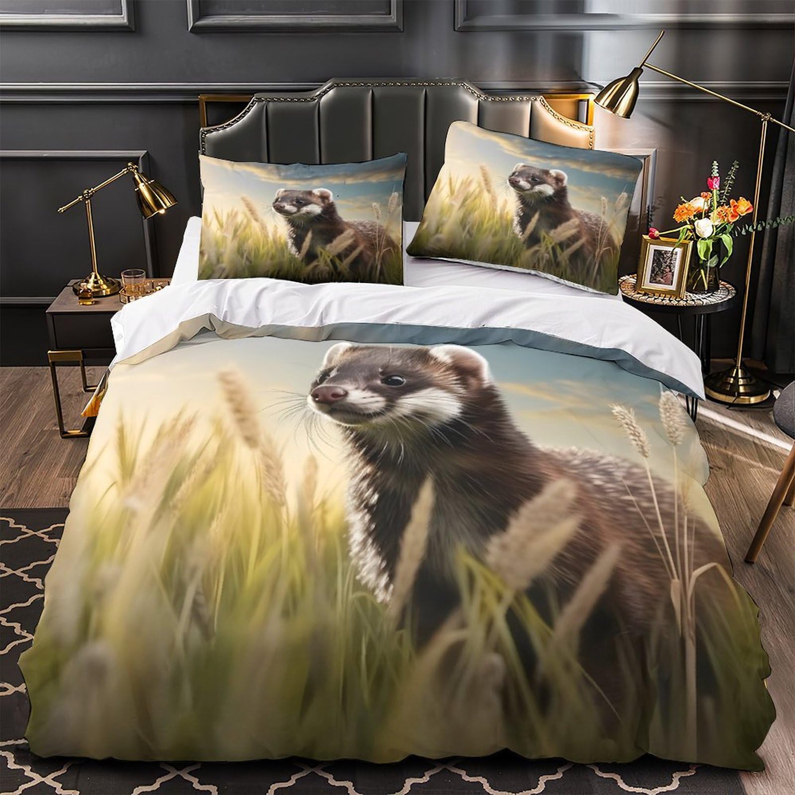 Parure de lit avions du futur en microfibre premium effet 3D super king 260x220 cm