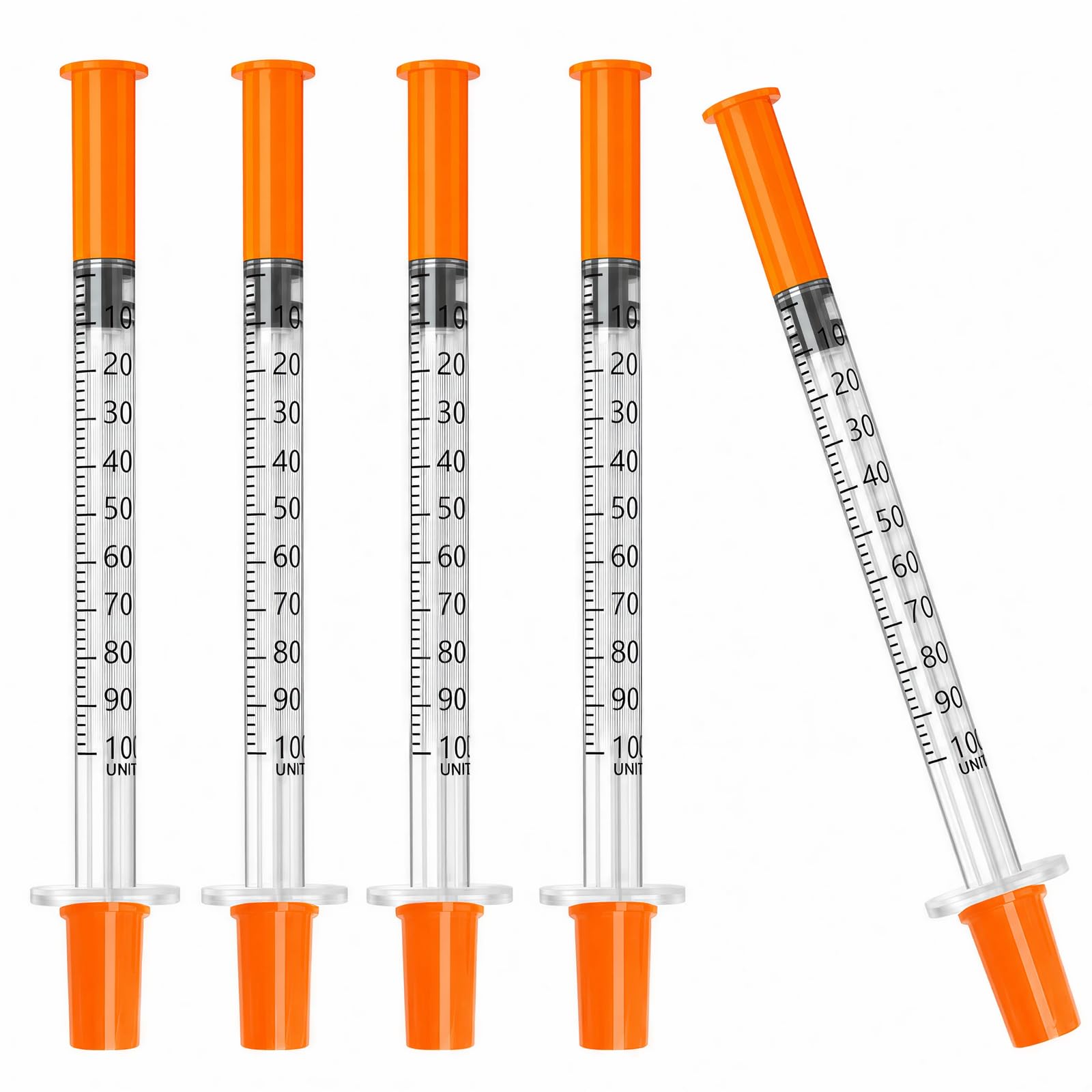 Syringes with Needle, 1ml 30 Gauge 5/16" (8mm), Pack of 30