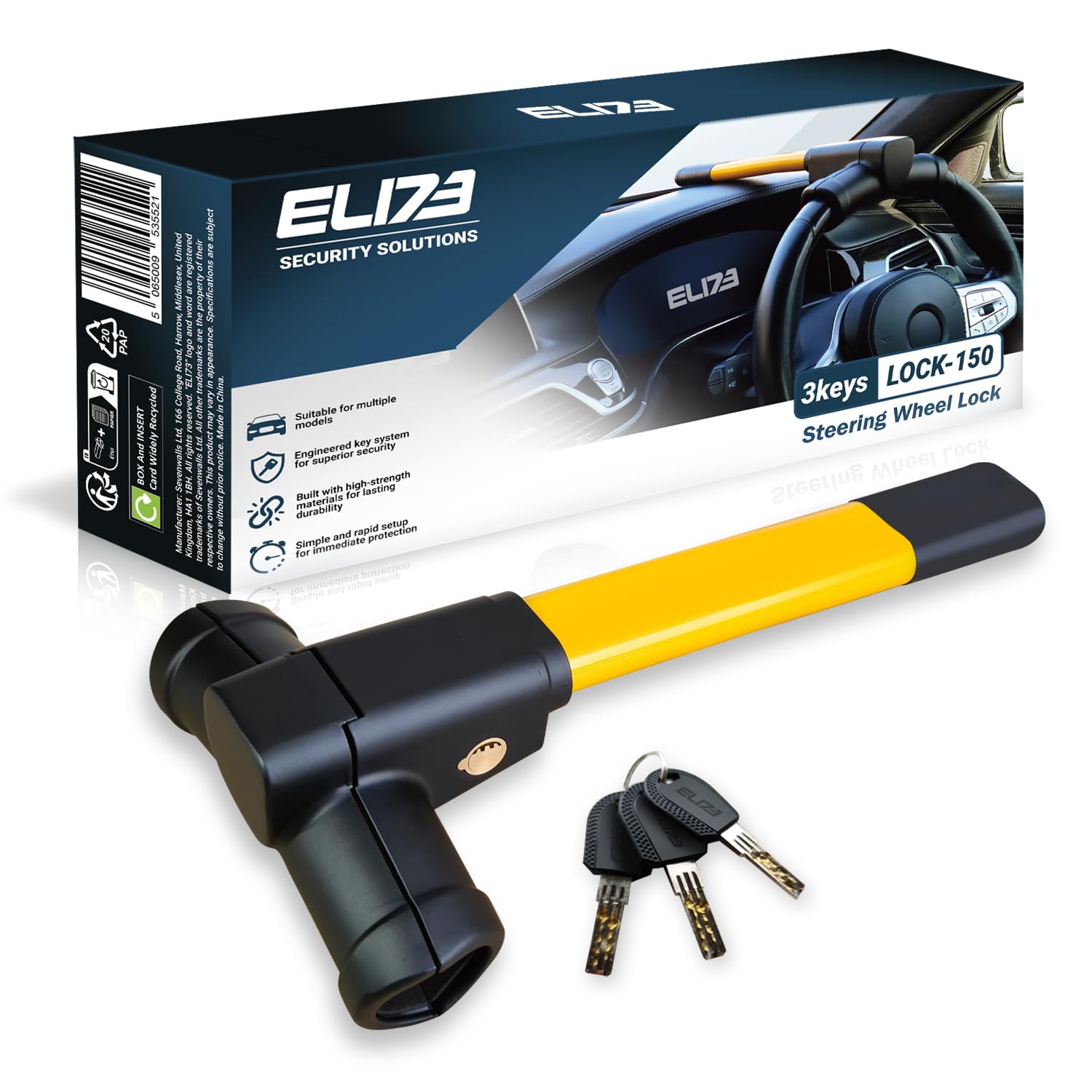 Buy Steering Wheel Lock Safety Belt Lock Anti-Theft Device In