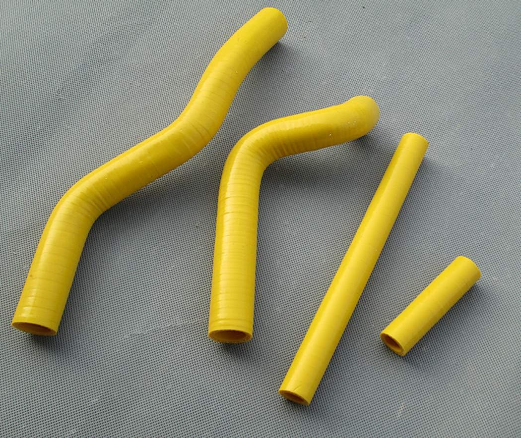 Silicone Radiator Hose for 2001-2008 Suzuki RM125 RM 125 2002 2003 2004 2005 2006 2007 (Yellow)
