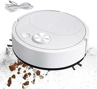 Mini Robot Vacuum Cleaner, Floor Cleaner With Strong Suction, USB Charging Ultra Quiet 3 In 1 Thin Robot Hoovver, Multifunctional Smart Sweeping Mopping Robot, Low Noise Operation For Home Cleaning