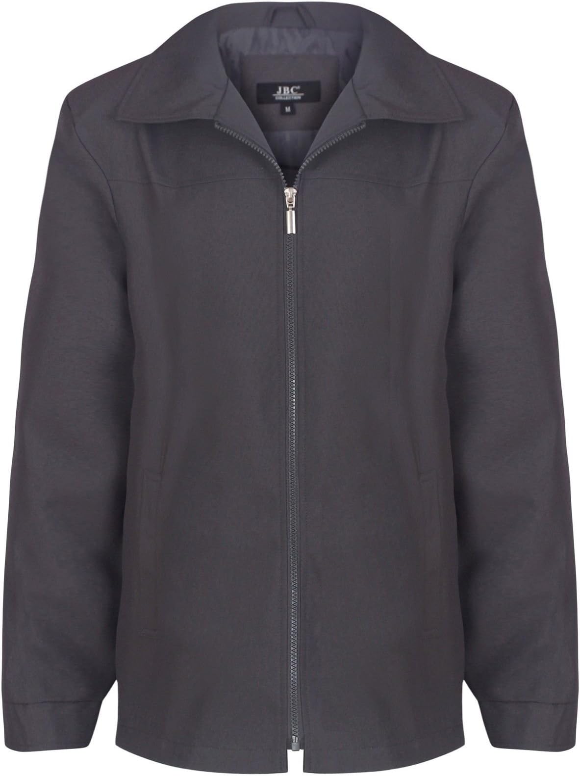 JBC Collection Mens Summer Golf Light Weight Jacket Sizes S- 5XL Cool Top with Flap Collars Comfortable Coat for All Occasions Beige Navy Grey Black Olive