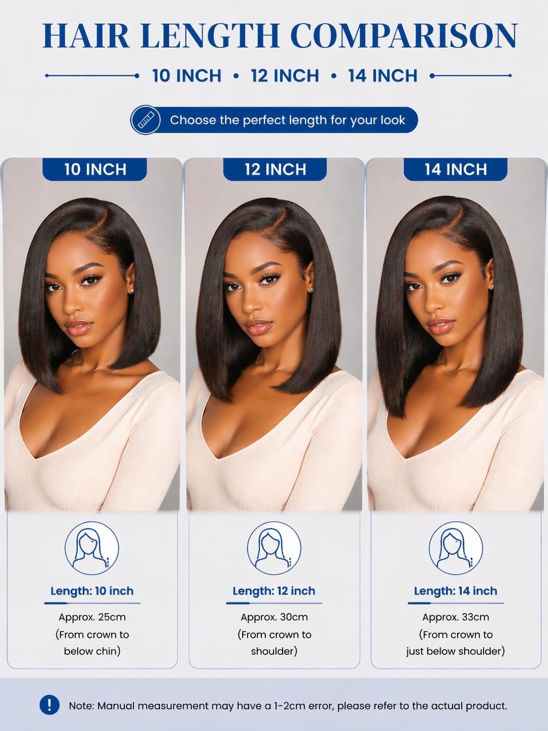 Nadula Dark Chocolate Brown Yaki Straight Bob Drawstring Wig Human Hair Side Part with No Slip Cap,Glueless 7x5 Bye Bye Knots Wig Pre Cut/Plucked/Bleached Ready to Go Yaki Bob Wig 150 Density 10inch