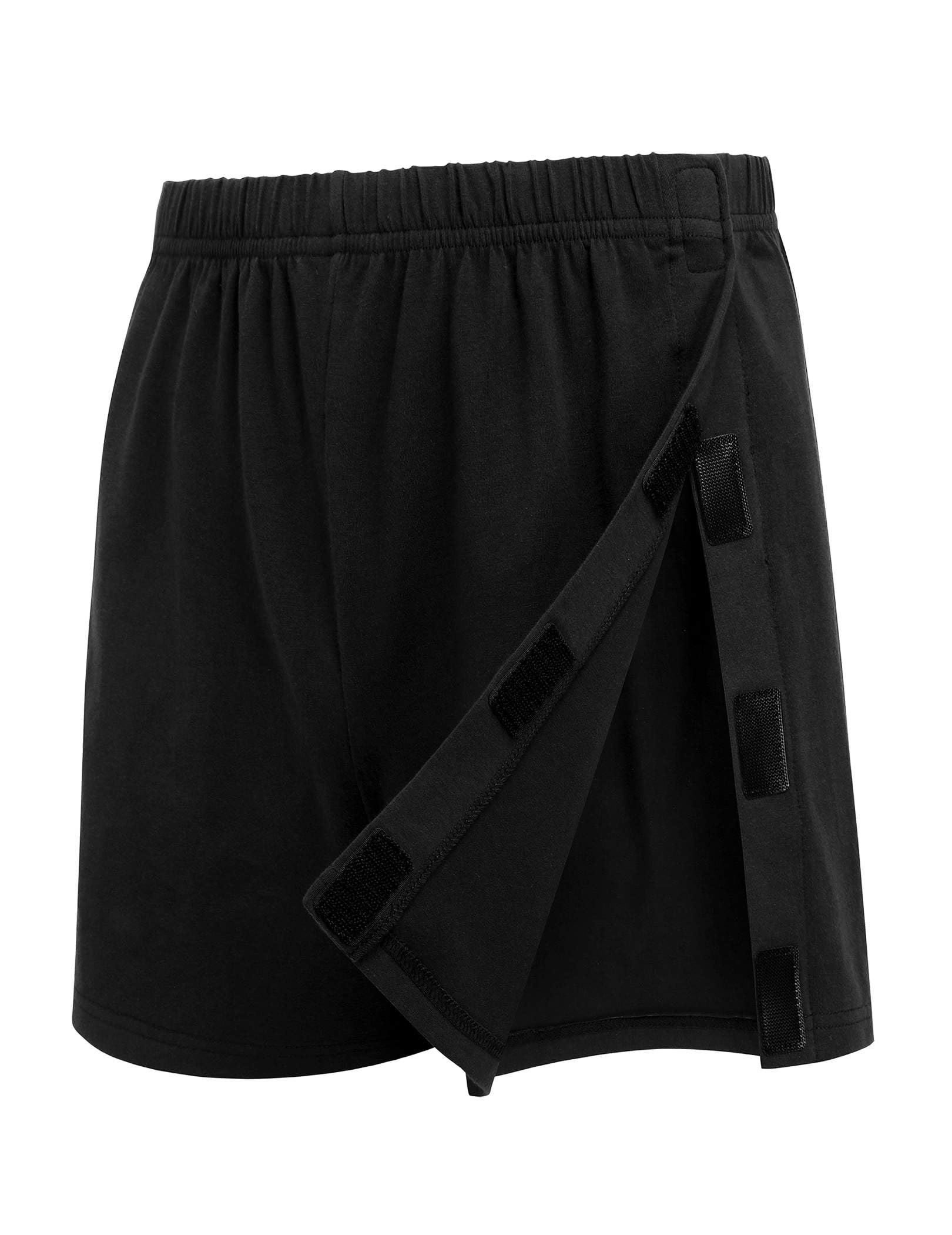 Deyeek Men's Tear Away Post Surgery Cotton Shorts 3-inch