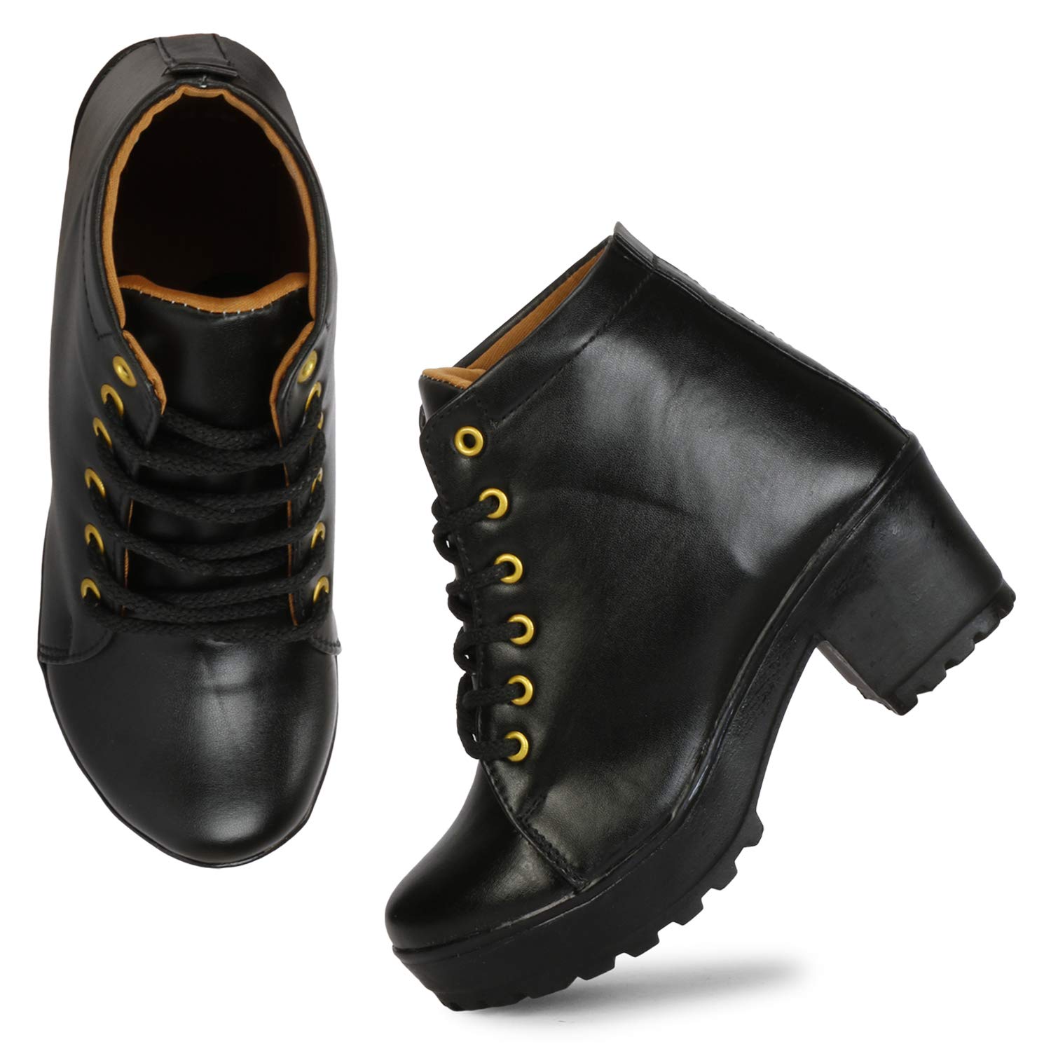 KRAFTER Women's & Girl's Classic Winter Boot-HP-1599-Black-39 4