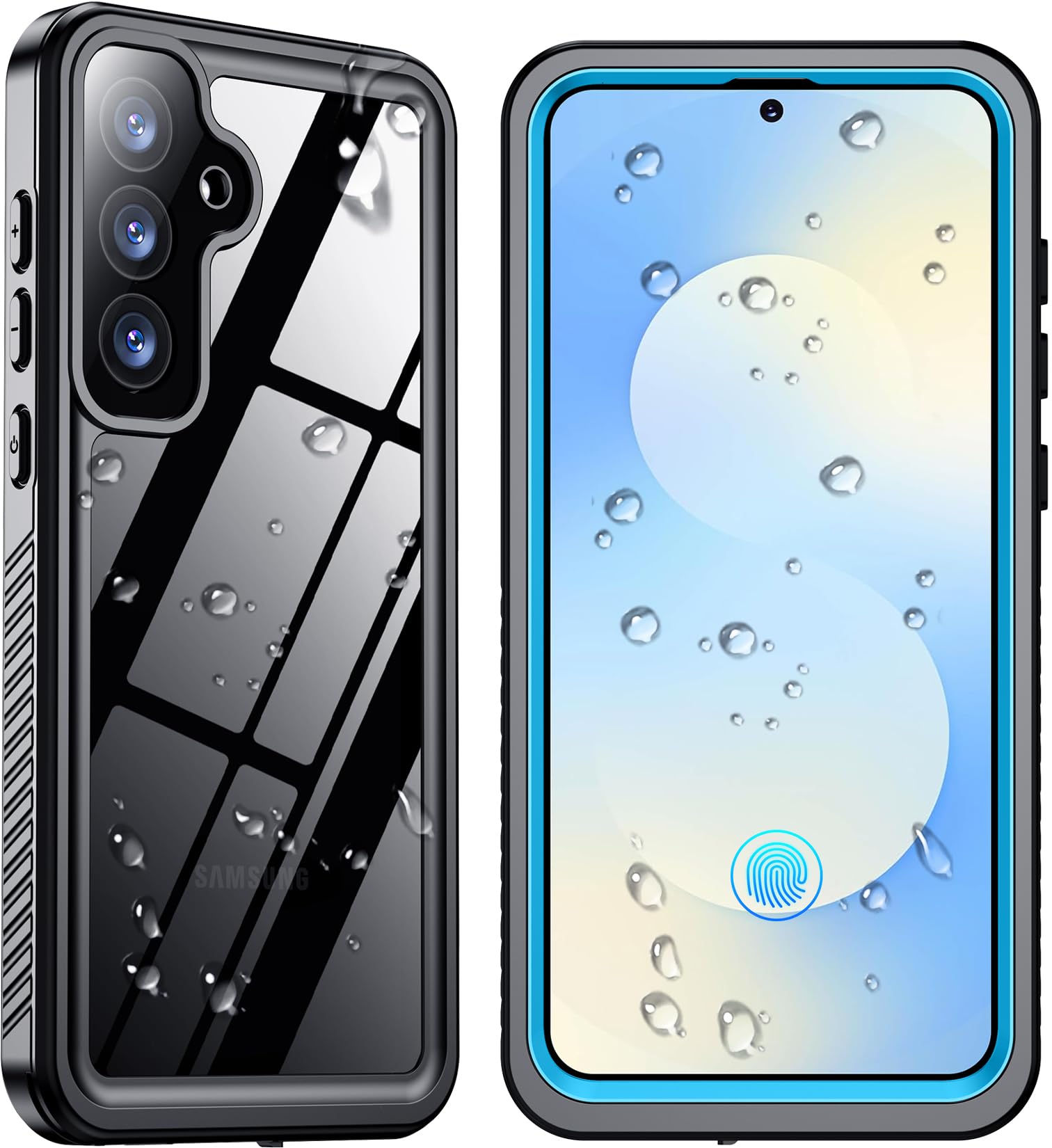 SPIDERCASE Designed for Samsung Galaxy S26 Ultra Case Waterproof,Built-in Screen & Camera Lens Protector[IP68 Underwater] [Military Grade Shockproof] Full Body Protection Phone Case,Black/Clear — view 13