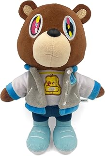 Kanye Bear Plush - 10 Inch Cute Plush Bear Stuffed Animal Toy – Soft and Adorable Gift for Kids, Boys, Girls, Birthdays, Easter, and Graduation Cute Halloween Plush